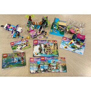 LEGO Friends Lot of 4 Sets 30403 41301 41033 41036 41321 Complete Manuals Figs
